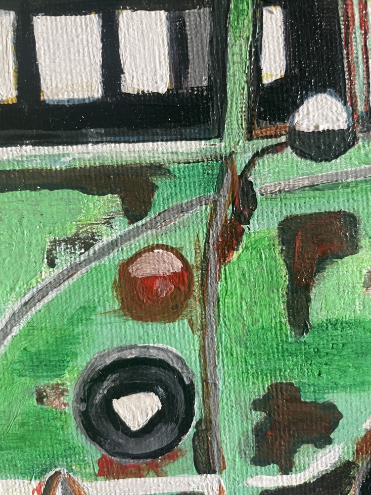 Split Screen Rusty VW Campervan 