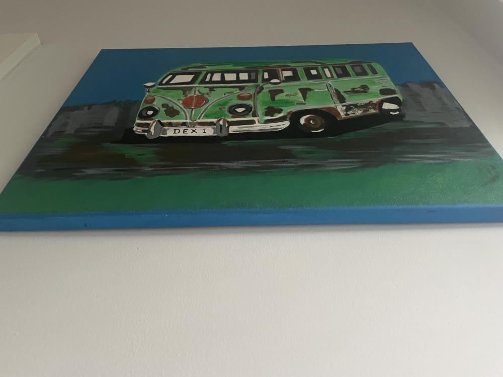 Split Screen Rusty VW Campervan 