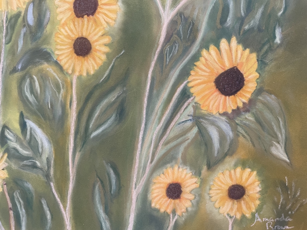 A Cluster of Sunflowers 