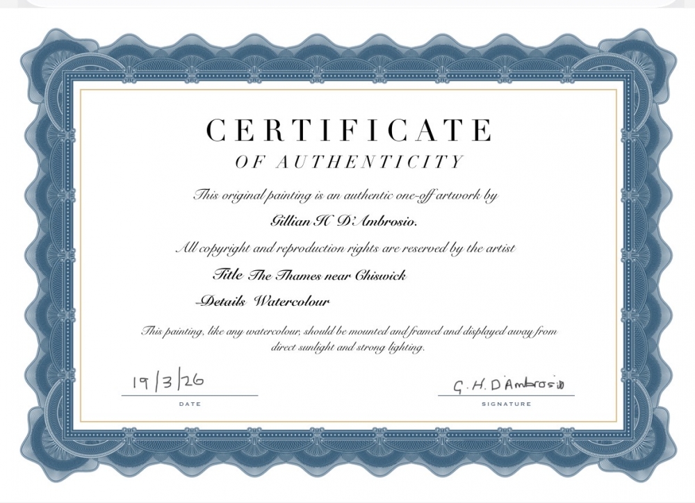 THE THAMES NEAR CHISWICK 