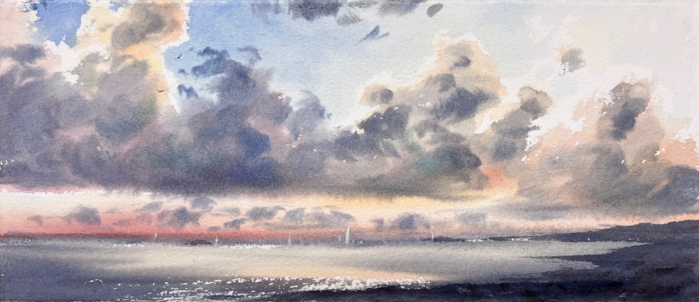 Yachts at sunset #22