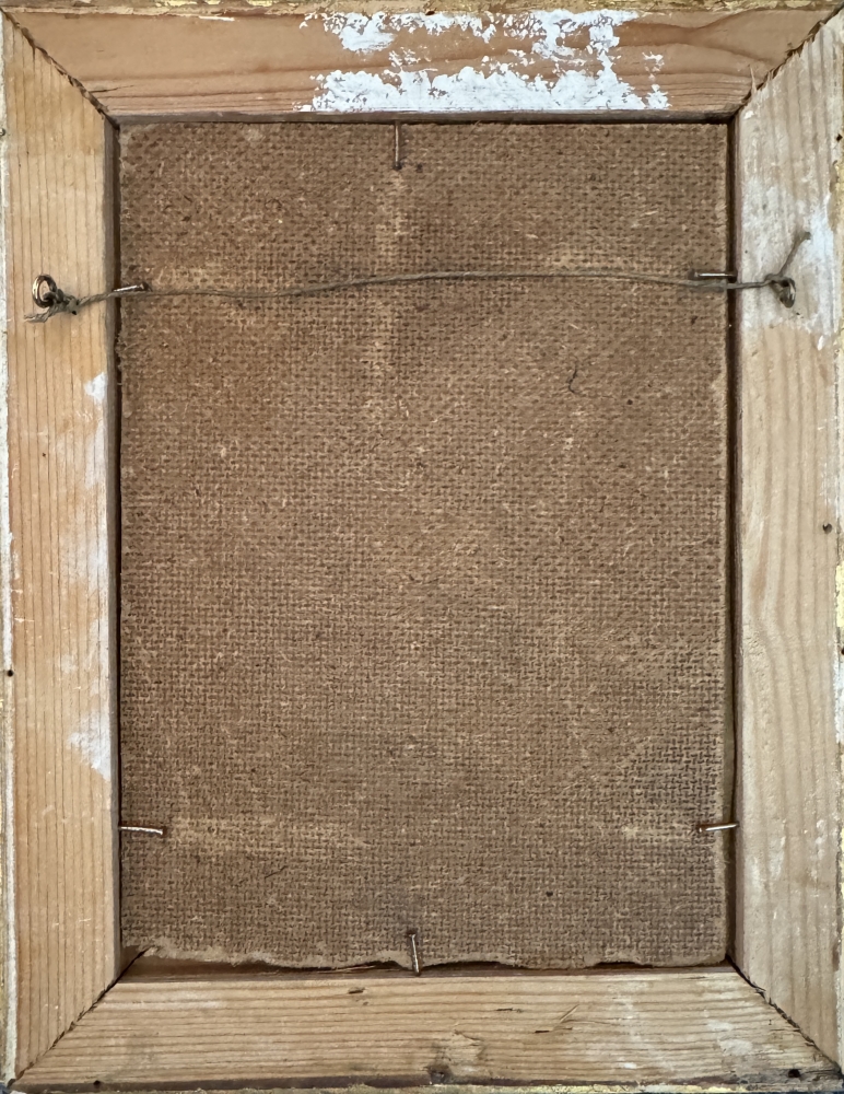 Pansy in Pot  (with Vintage frame)