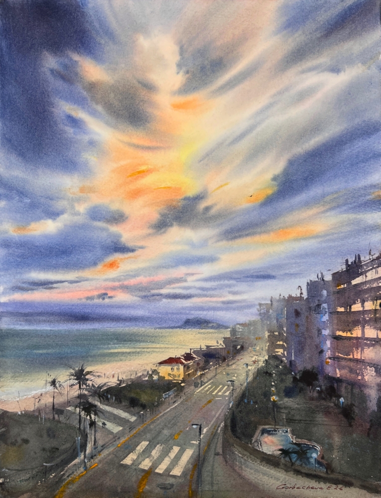 Spain in Amber Clouds