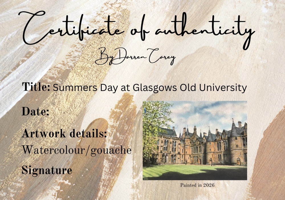 Summers Day at Glasgows Old University