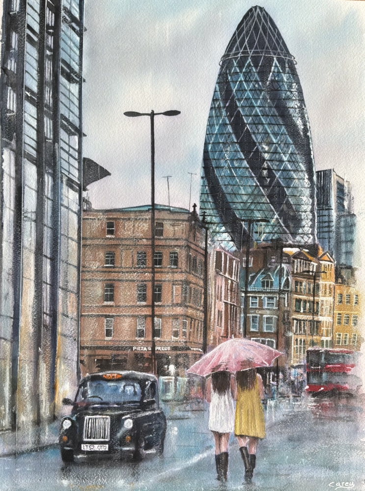 Sunshine And Rain London City Scene