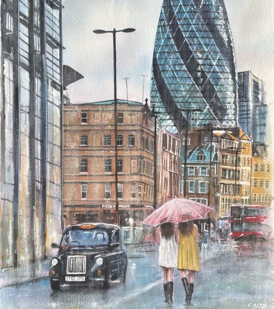 Sunshine And Rain London City Scene