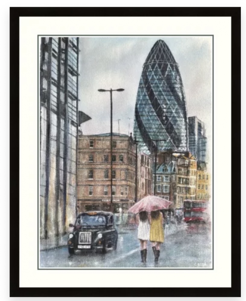 Sunshine And Rain London City Scene