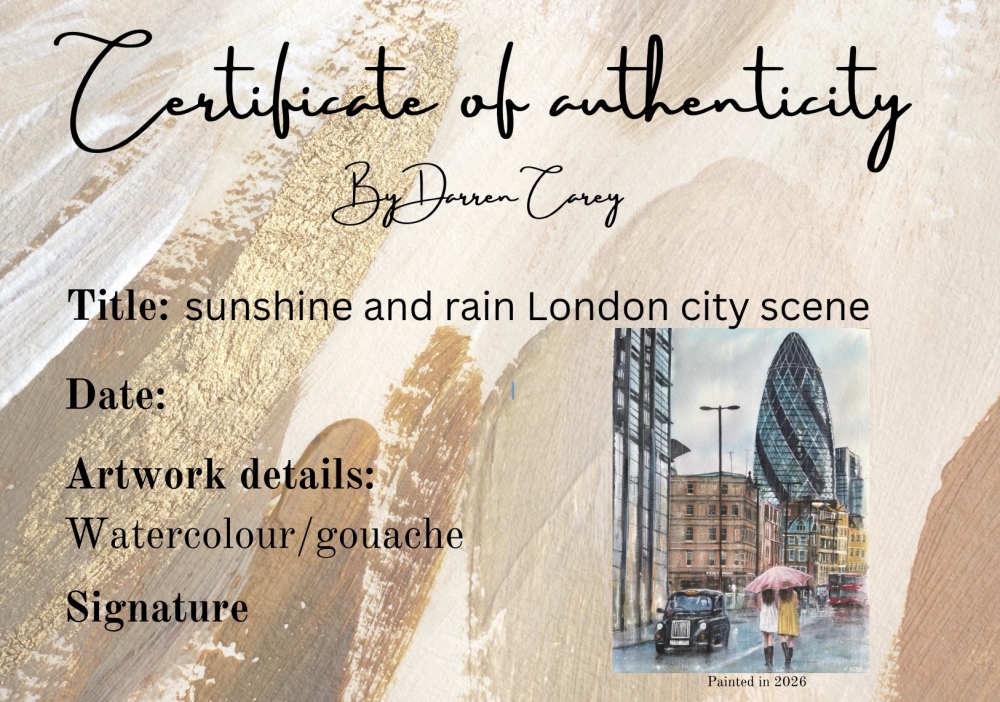 Sunshine And Rain London City Scene