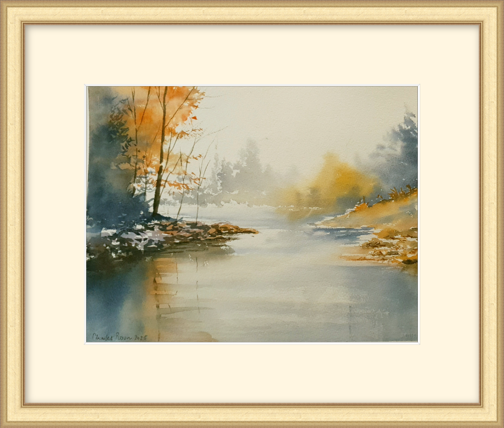 Tranquil Waters. Original Signed Watercolour. 15x11 inches, Unframed