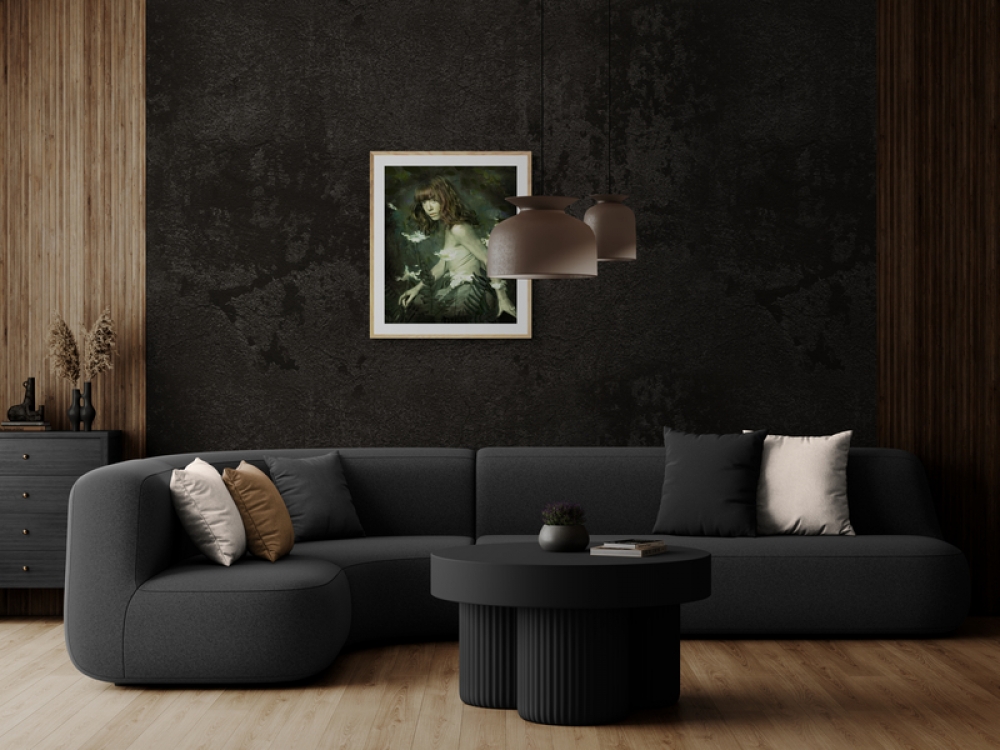 Portrait with White Flowers