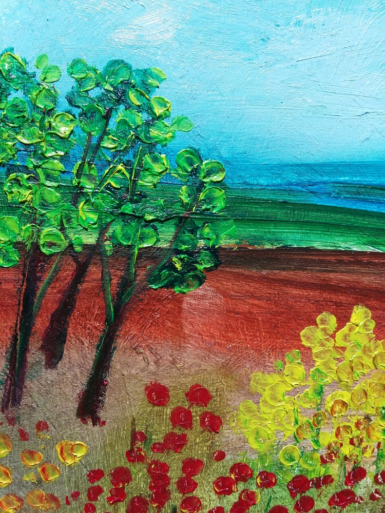 Impasto Landscape - The Garden