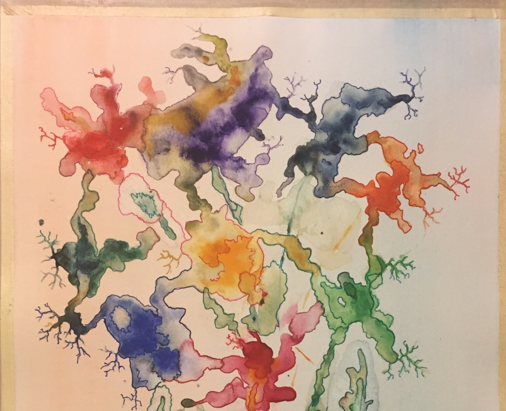 Dans Of Flowers, 12x18 inch, Watercolors on cold press paper SKU 4042