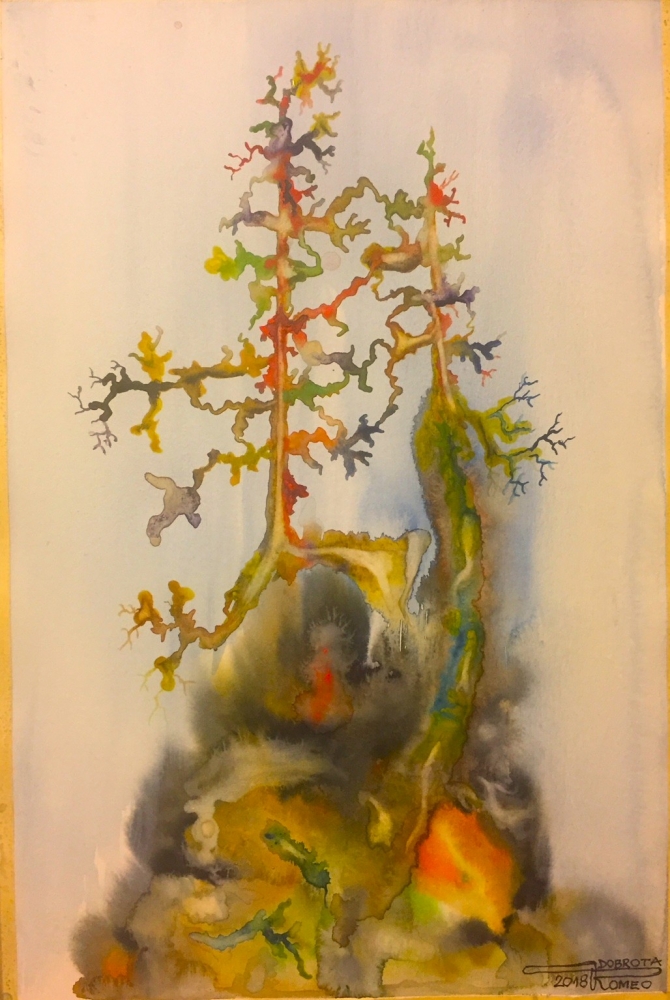 The Sol-Air 1, 12x18 inch, Watercolors on cold press paper SKU 4048