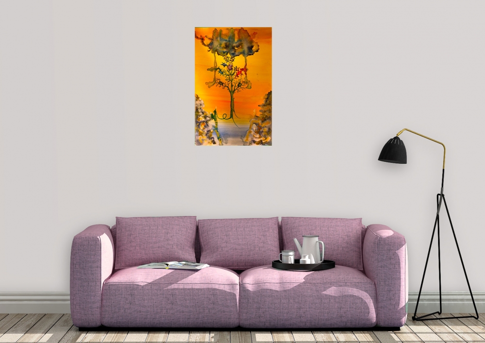 Ecce...Tree, 12x18 inch, watercolors, SKU 4060