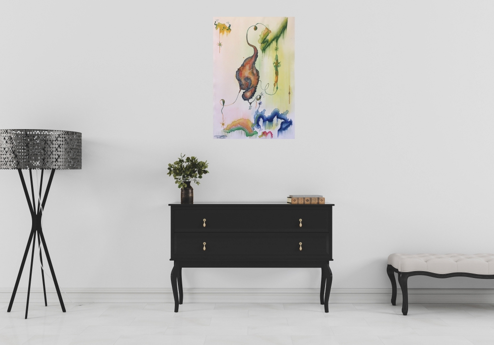 The Photosynthesis ... 15x22 inch, watercolors SKU 4078 