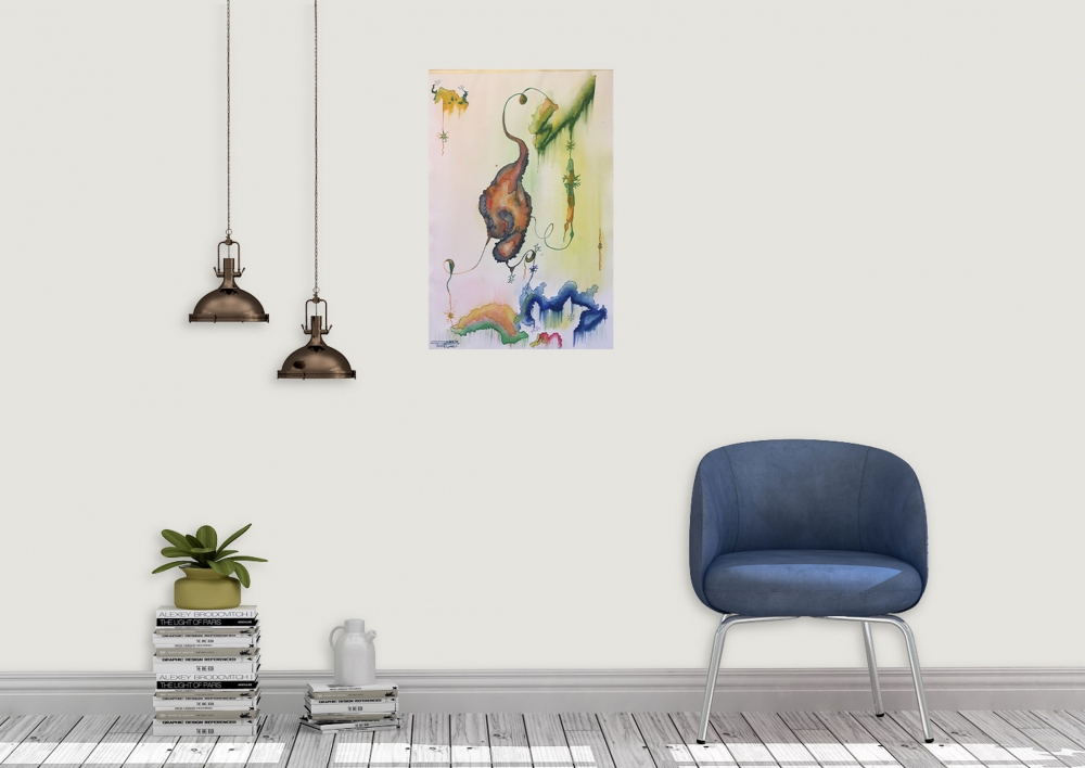 The Photosynthesis ... 15x22 inch, watercolors SKU 4078 