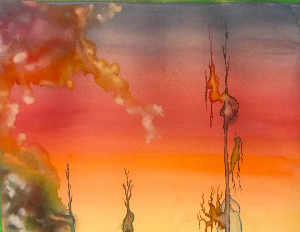 Dignity, 15x22 inch, 15x22 inch, 38X56 CM, watercolors on cold press paper SKU 4084 