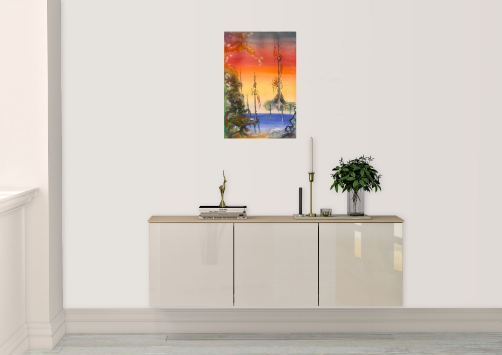 Dignity, 15x22 inch, 15x22 inch, 38X56 CM, watercolors on cold press paper SKU 4084 