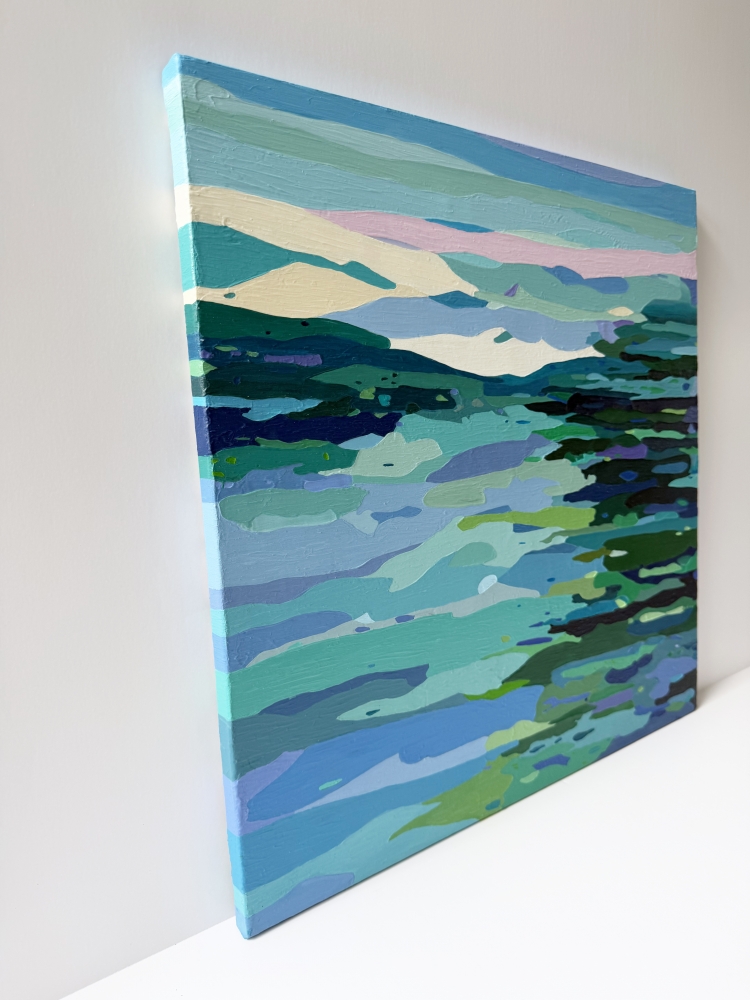 Still Waters, Distant Hills * 50 x 50cm *