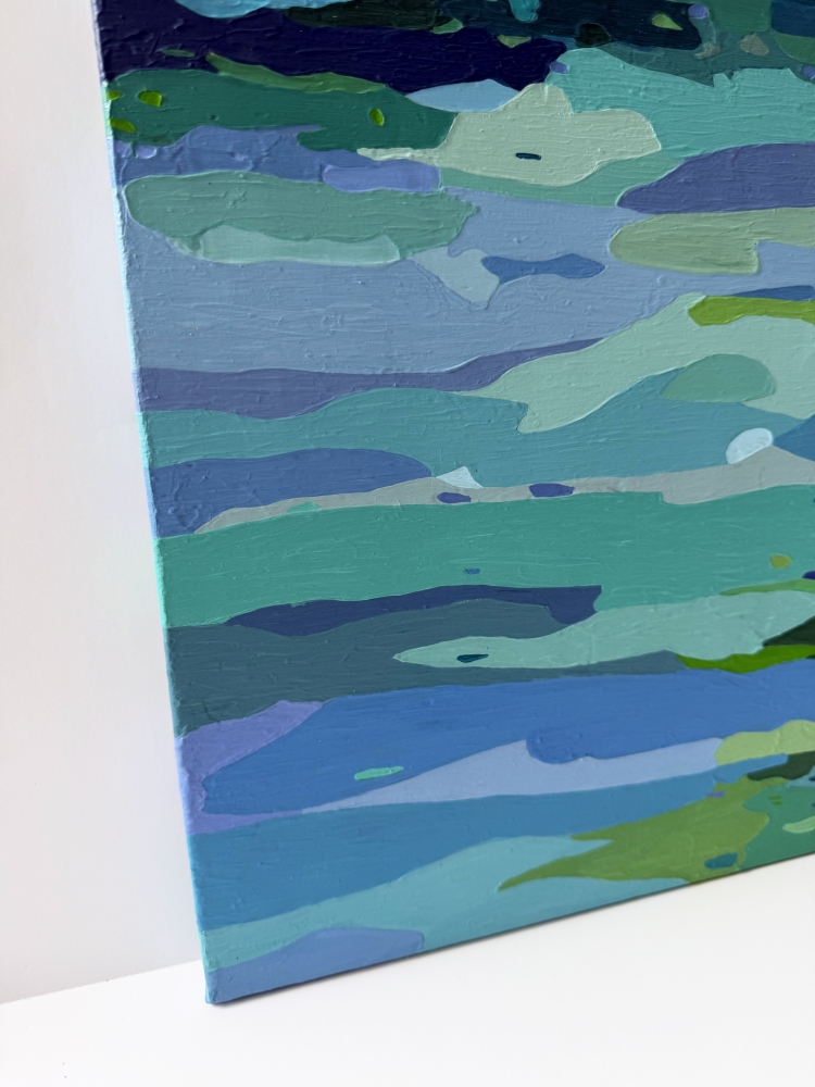 Still Waters, Distant Hills * 50 x 50cm *