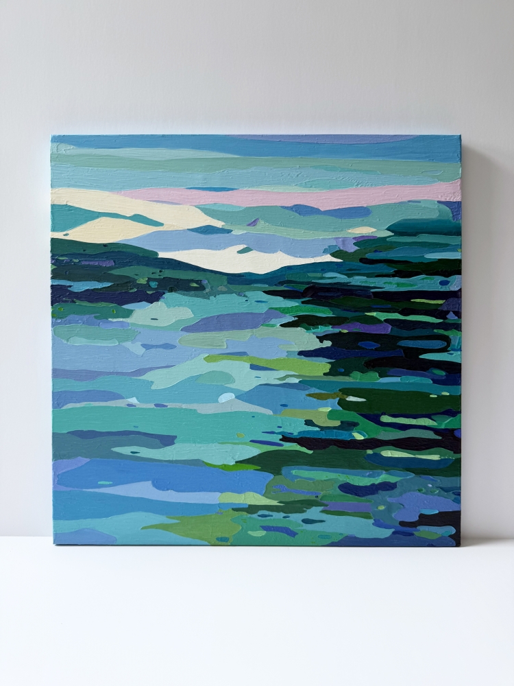 Still Waters, Distant Hills * 50 x 50cm *