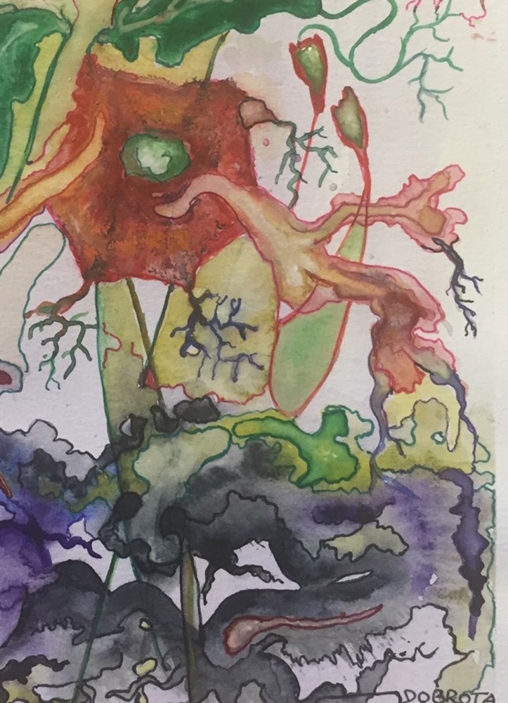 The History of Twins, 9x12 inch. Waster colors, SKU 4016 