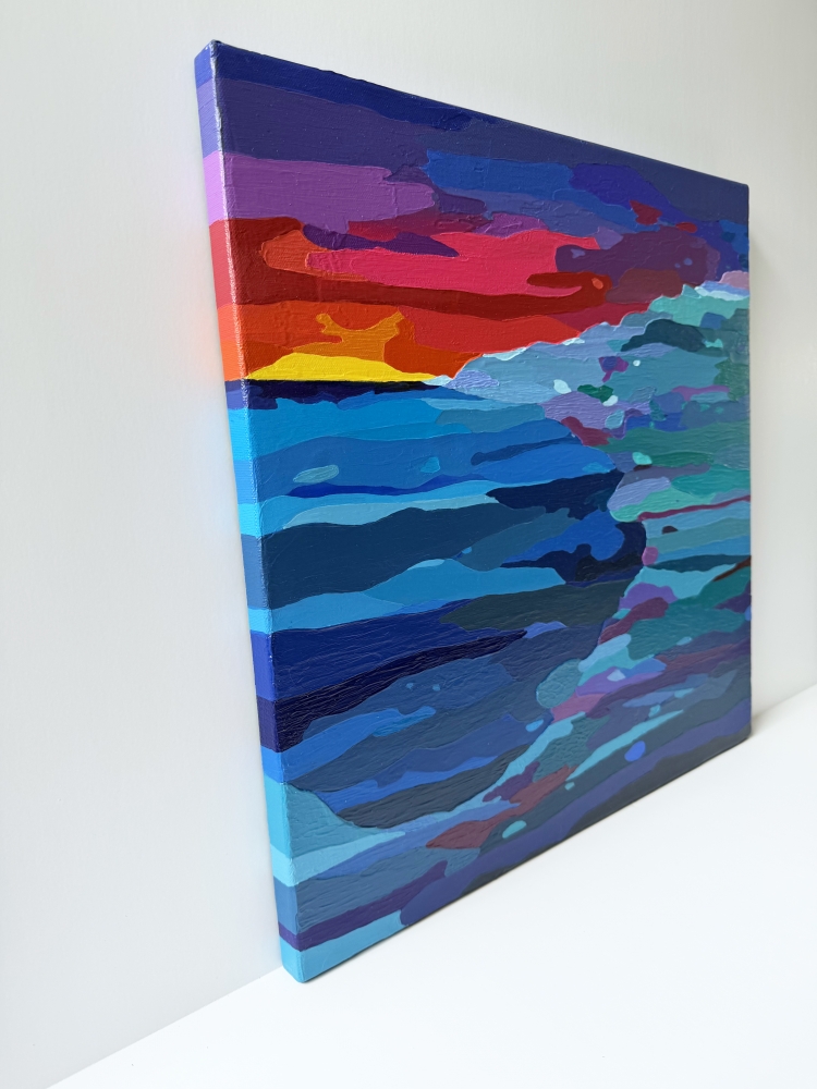 Tide Lines at Dusk * 50 x 50cm *