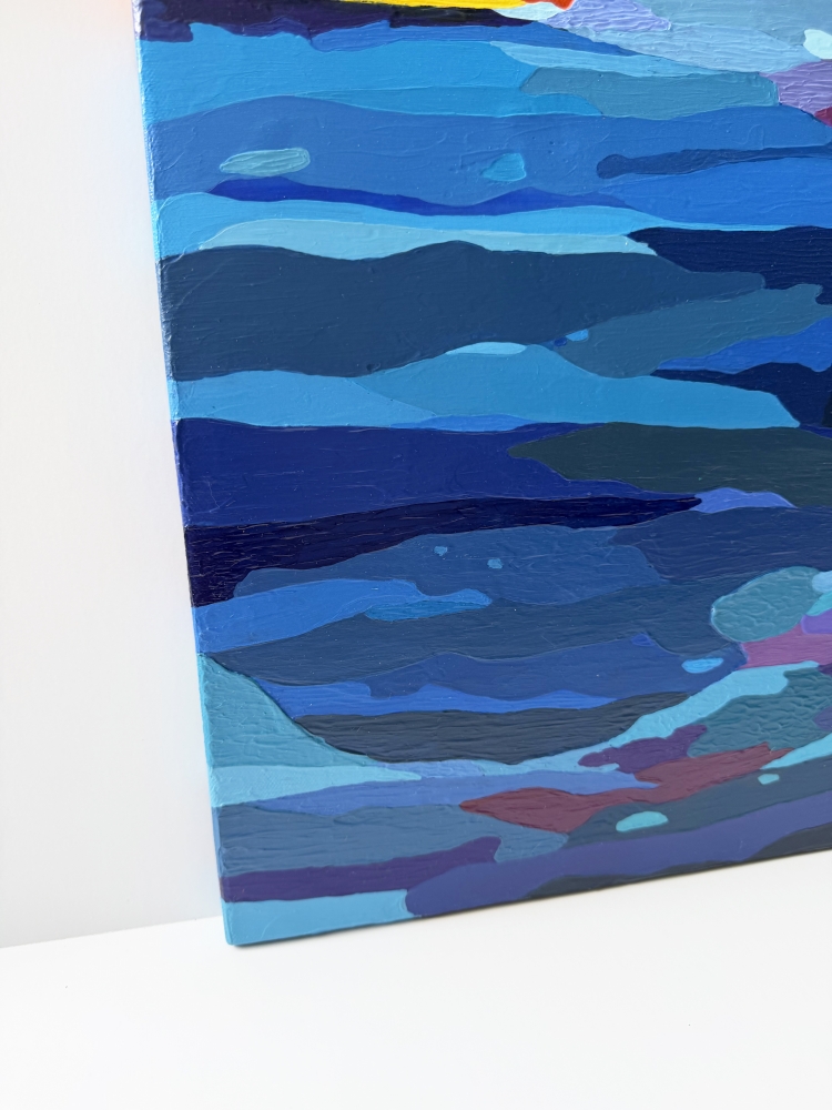 Tide Lines at Dusk * 50 x 50cm *