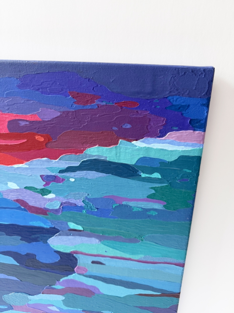 Tide Lines at Dusk * 50 x 50cm *