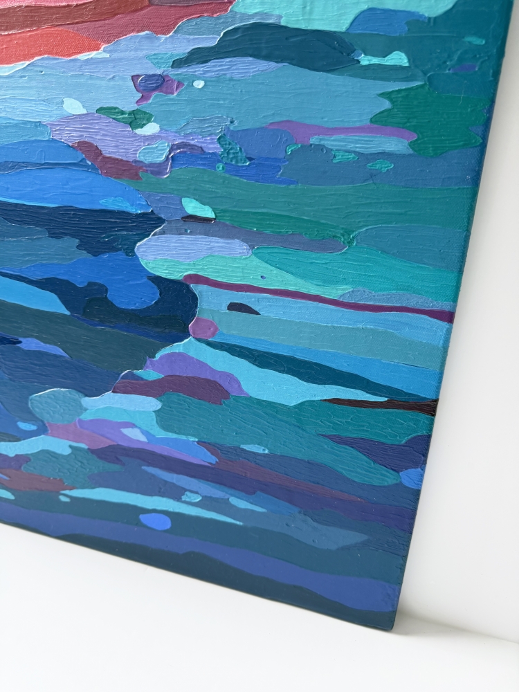 Tide Lines at Dusk * 50 x 50cm *