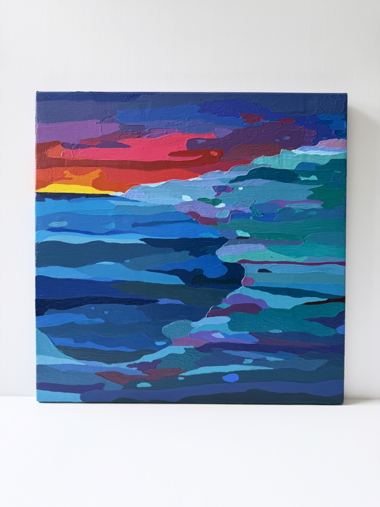 Tide Lines at Dusk * 50 x 50cm *