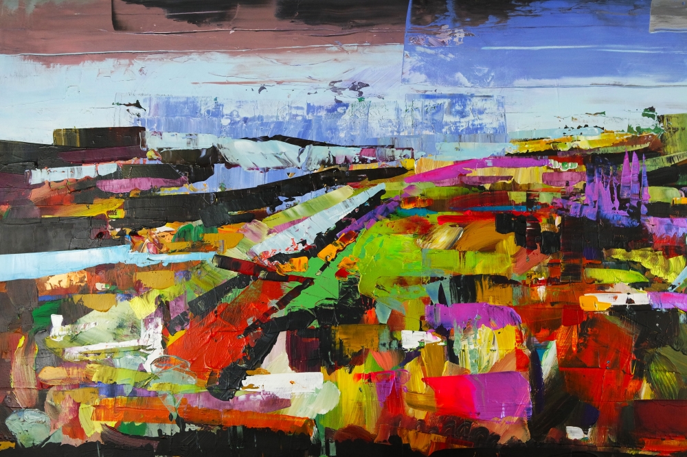 XL Colourful Abstract Landscape Views 5620