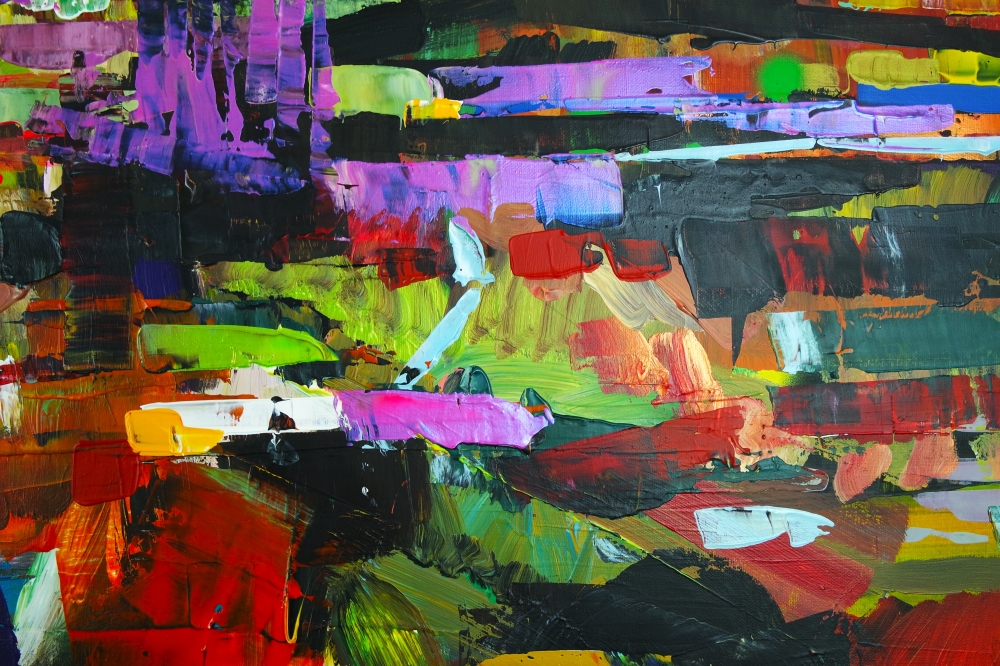 XL Colourful Abstract Landscape Views 5620