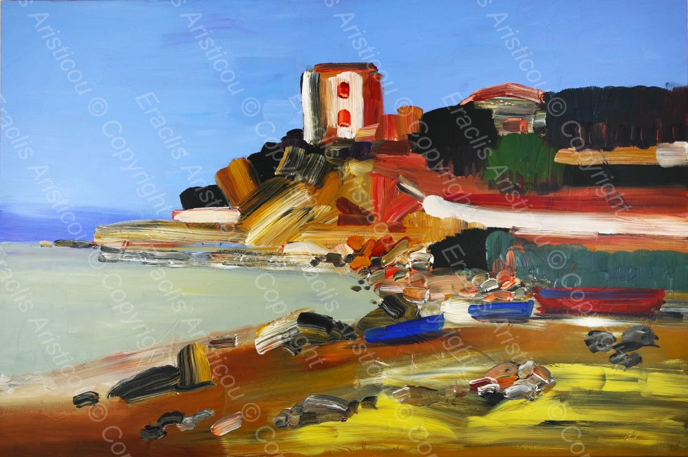 XL Expresstionist Mediterranean Sea Coast 5637