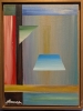 Geometry or (and) cubism, Acrylic on canvas, 16x40 inch, SKU 1189