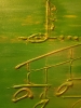 Moment of Music, Green, green, green, acrylic on canvas, 20x48 inch, SKU 1088