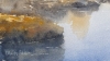 Autumn River Reflections. Original Signed Watercolour. 15x11 inches