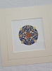 Geometric Harmony Set — 4 Framed Medallion original art in Blue, Gold & Red