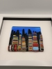 City at Night Framed Glass Art