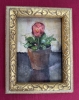 Pansy in Pot  (with Vintage frame)
