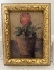 Pansy in Pot  (with Vintage frame)