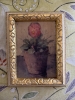 Pansy in Pot  (with Vintage frame)