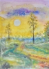 Canadian Landscape 15, 12x17.5 inch, watercolors SKU 4038 