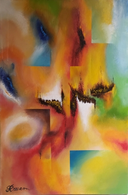 The light connection, Acrylic on canvas, 24x36 inch, SKU 1103 