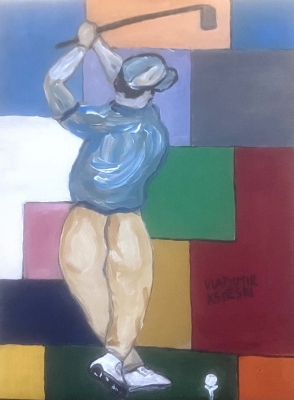 GOLFER ABSTRACT de V.KSIESKI 2026