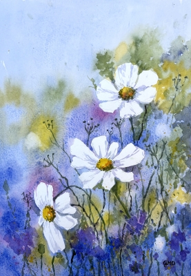3 WHITE FLOWERS 
