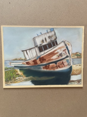 A Fishing Boat -  Hand Drawn 