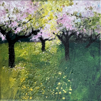 Pink & White Orchard Blossom