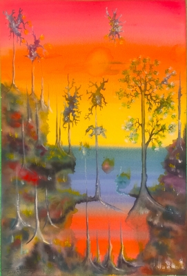 The Last...Trees, 15x22 inch, watercolors on cold press paper SKU 4087