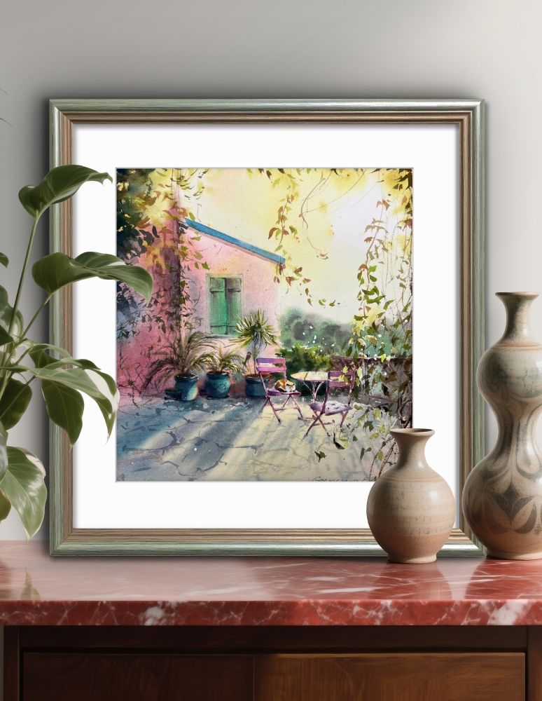 Sunlit Cyprus Corner